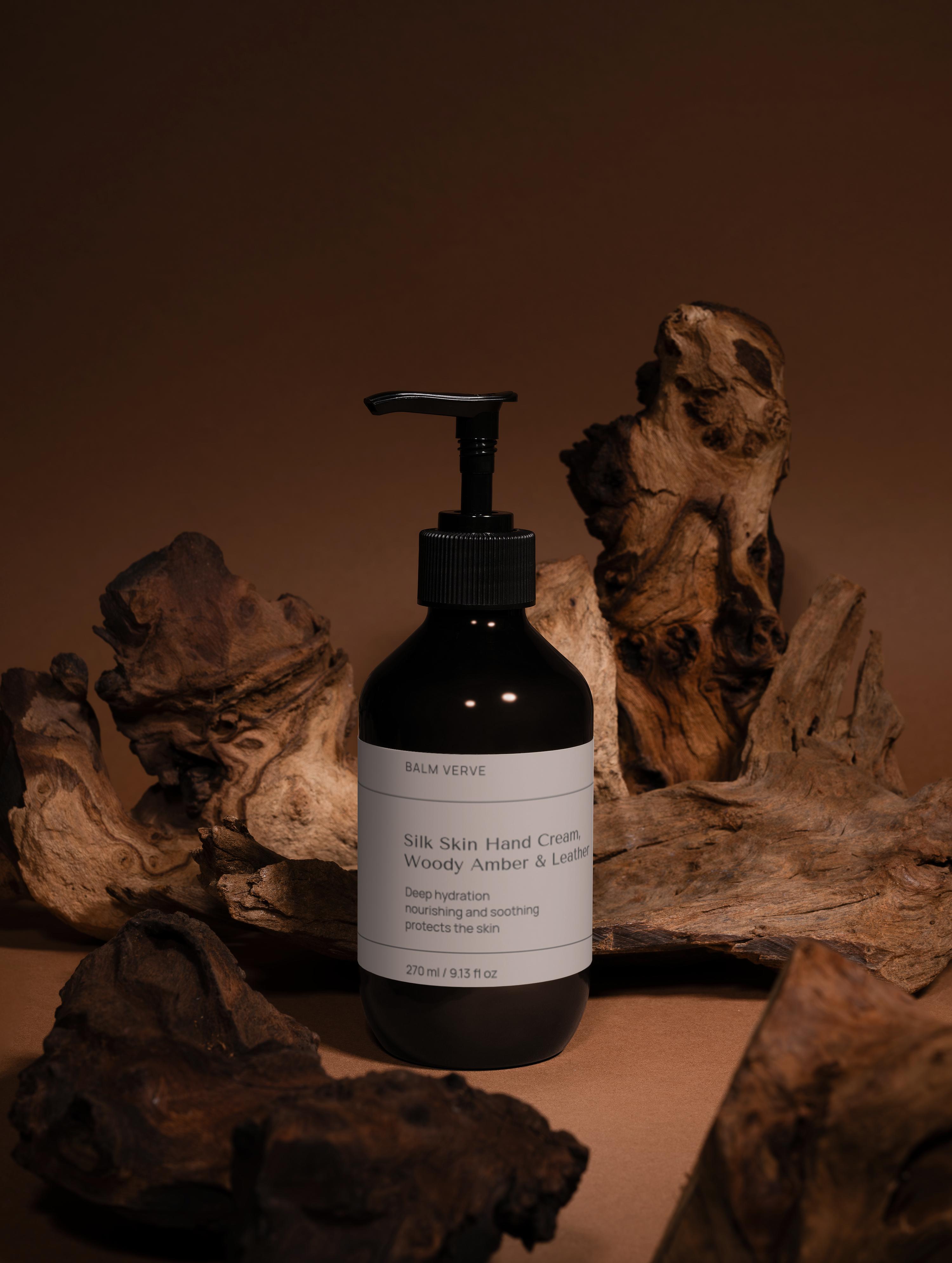 Silk Skin Hand Cream, Woody Amber & Leather